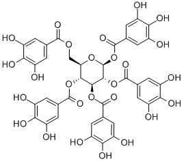 1,2,3,4,6-五沒食子酰葡萄糖 CAS：14937-32-7 中藥對照品 標(biāo)準(zhǔn)品