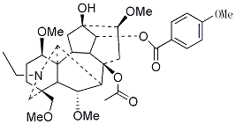 草烏甲素 CAS：107668-79-1 中藥對(duì)照品標(biāo)準(zhǔn)品