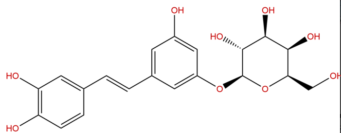 白皮杉醇葡萄糖苷 CAS：29884-49-9 中藥對照品標(biāo)準(zhǔn)品