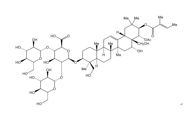 七葉皂苷A CAS：123748-68-5 中藥對(duì)照品標(biāo)準(zhǔn)品
