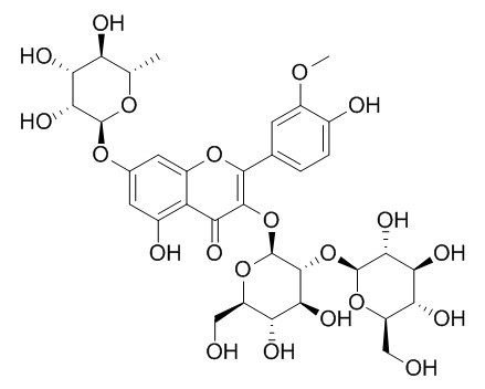 異鼠李素-3-O-槐二糖-7-O-鼠李糖苷 CAS：41328-75-0 中藥對照品