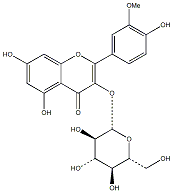 異鼠李素-3-O-葡萄糖苷 CAS：5041-82-7 中藥對(duì)照品標(biāo)準(zhǔn)品