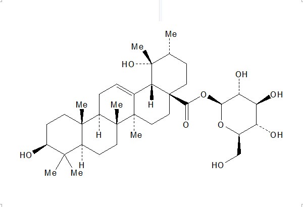 坡模酸-28-O-β-D-吡喃葡萄糖酯 CAS： 83725-24-0 中藥對照品