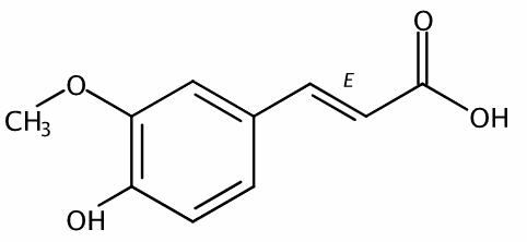 阿魏酸 CAS號(hào)：537-98-4 中藥對(duì)照品標(biāo)準(zhǔn)品