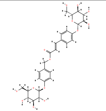 4-（葡萄糖氧基）-肉桂酸葡萄糖氧基芐酯 CAS號：1435488-35-9