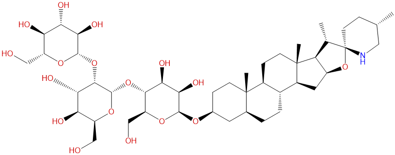 Beta-番茄堿苷  CAS號：17406-46-1 中藥對照品標(biāo)準(zhǔn)品