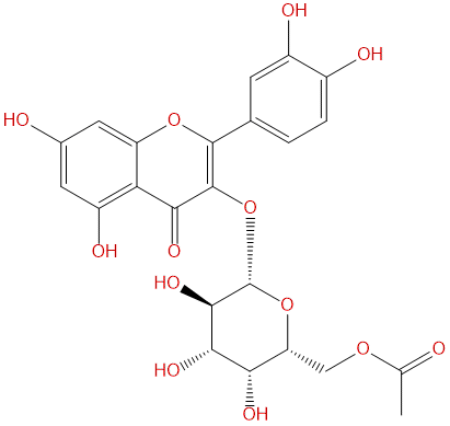 6''-乙酰金絲桃苷 CAS號：72659-75-7 中藥對照品標(biāo)準(zhǔn)品