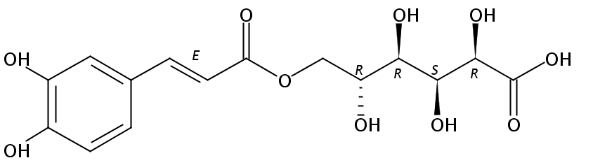 6-O-反式咖啡酰葡萄糖酸 CAS號(hào)：1147861-80-0 中藥對(duì)照品標(biāo)準(zhǔn)品