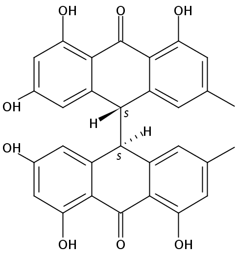 Trans-大黃素二蒽酮 CAS：61281-20-7中藥對(duì)照品標(biāo)準(zhǔn)品