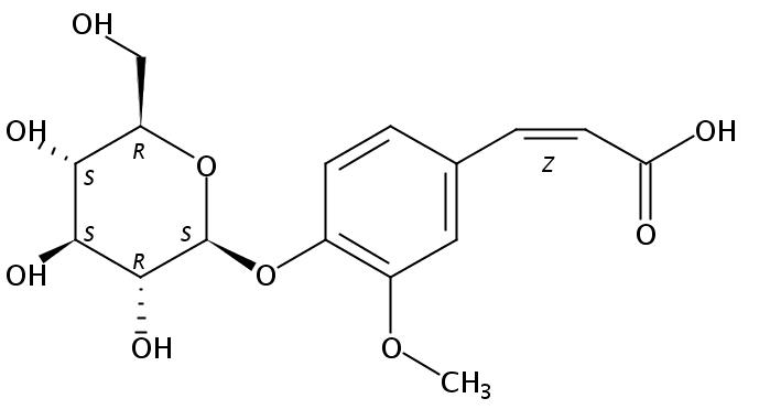 (Z)-阿魏酸-4-O-葡萄糖苷 | CAS No： 94942-20-8 對(duì)照品 標(biāo)準(zhǔn)品