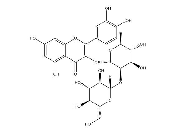 槲皮素?3-O-葡萄糖基 （1→2）鼠李糖苷 | CAS No.143016-74-4