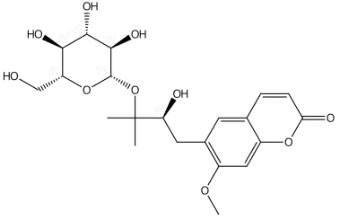 (S )-7-O -Methylpeucedanol 3′-O -β-D-glucopyranoside丨 CAS No.214627-06-2