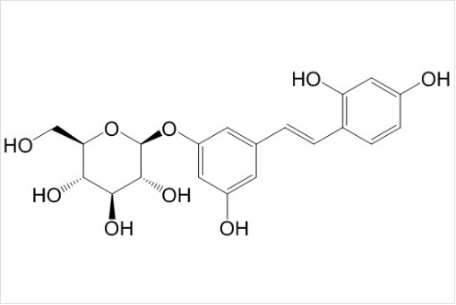 氧化白藜蘆醇-3'-O-β-D-吡喃葡萄糖苷 丨CAS No.144525-40-6