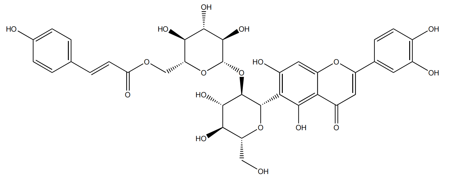 異葒草素-2''-O-(6'''-(E)-p-香豆?；?-葡萄糖苷|CAS 220948-74-3